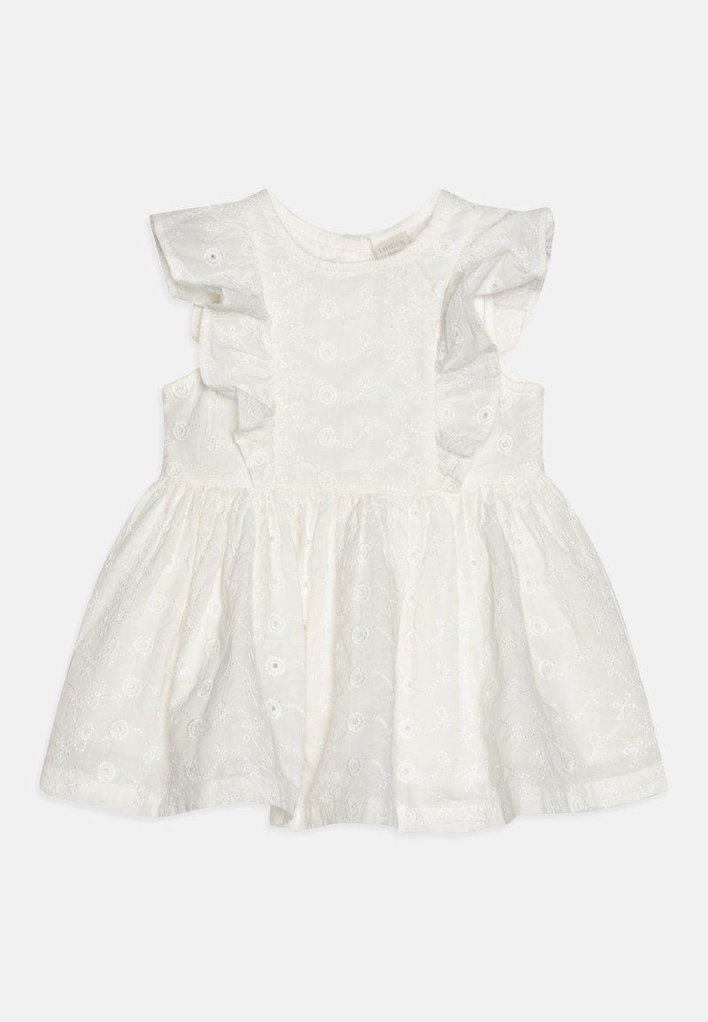 Lindex - DRESS EMBROIDERY ANGLAIS - Koktejlové šaty / šaty na párty - light dusty white, Zvětšit