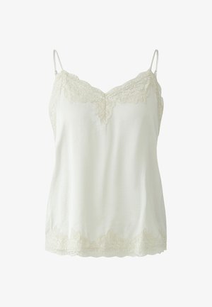 Oui, SPITZE - Top - creme