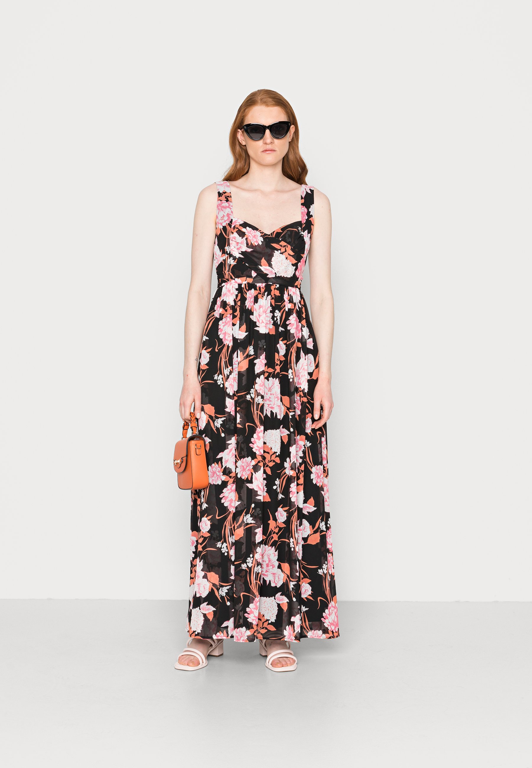 Anna Field Vestito lungo - black/red/multi coloured/nero - Zalando.it