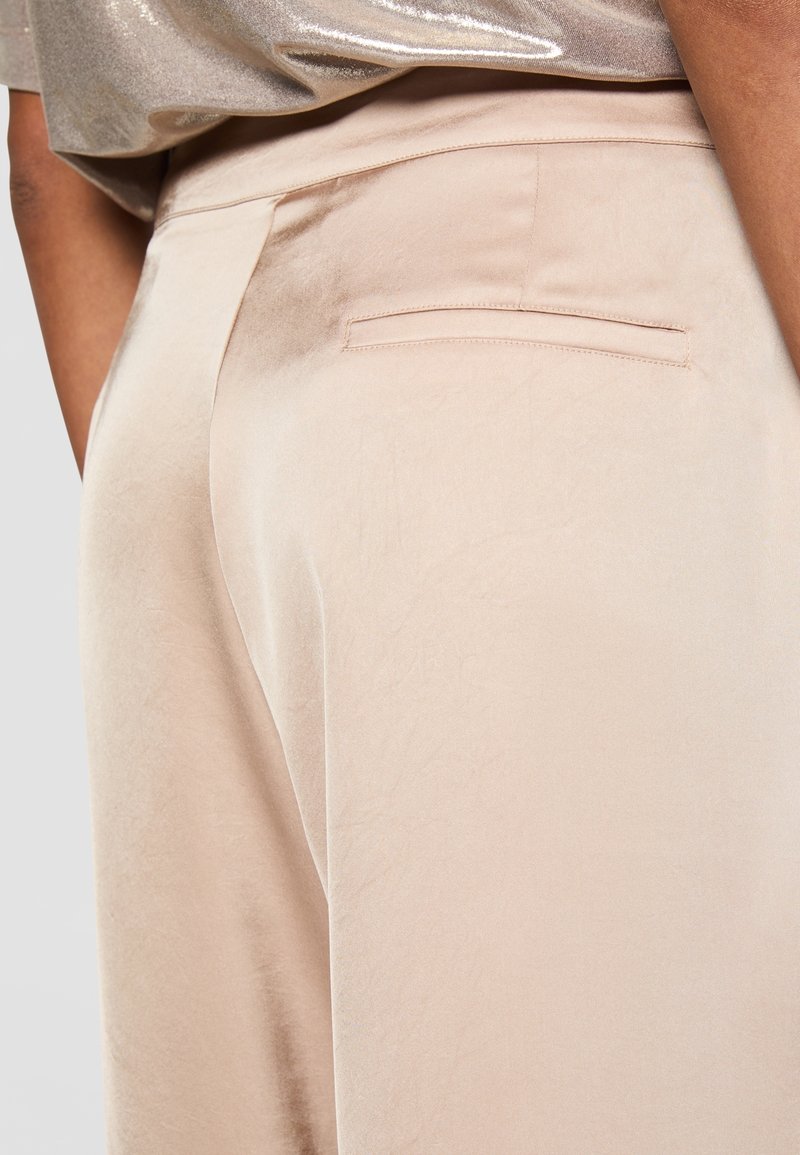 Pantalon Femme Satiné Beige - Taille M - Neuf Sans étiquettes