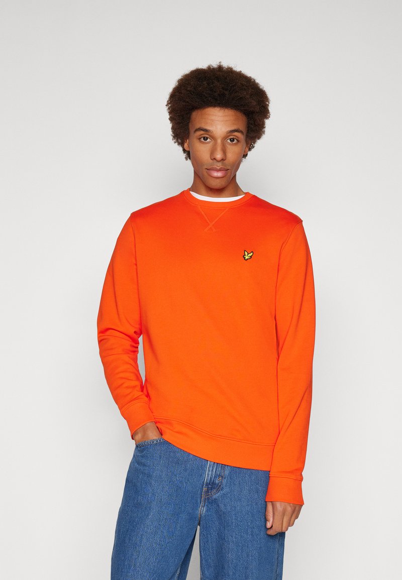 Lyle & Scott CREW NECK - Melegítőfelső - tangerine tango