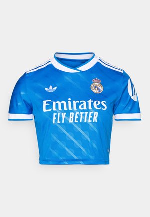 adidas Originals REAL MADRID 25/26 THIRD CROPPED JERSEY - Squadra - bluebird