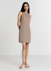 Calliope TUBINO CORTO - Vestito di maglina - fango