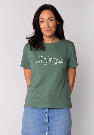 DAS LEBEN IST KEIN PONYHOF - T-shirt imprimé - green bay