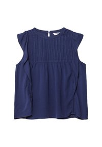 FLOWING RUFFLED - Camicetta - dark blue