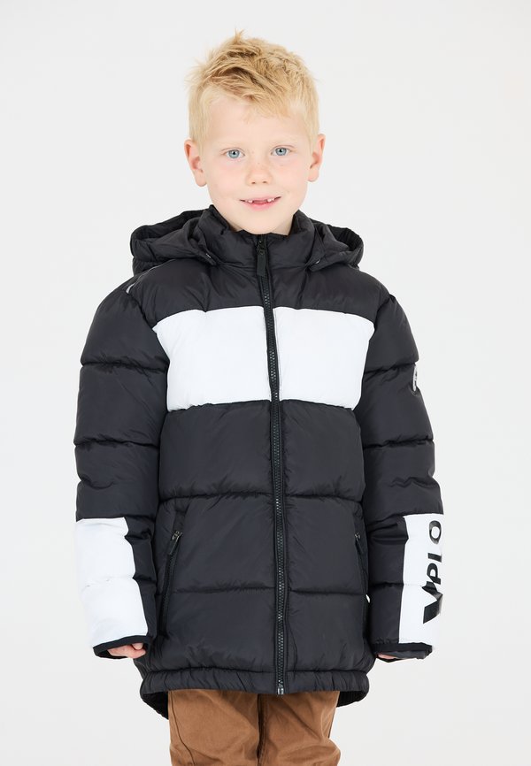 GEWATTEERD - Winterjacke - zwart wit
