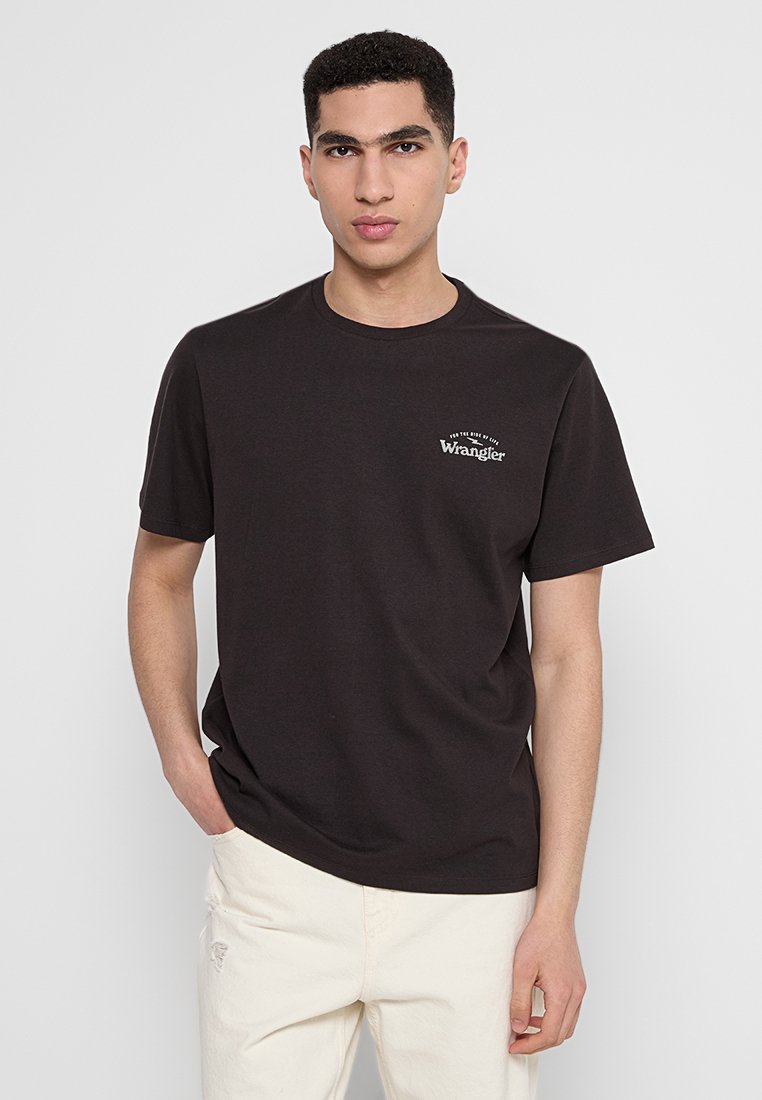 Wrangler T-shirt print zwart Wrangler T-shirt print zwart