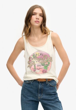 Superdry & Co, VINTAGE LOGO NARRATIVE - Top - off white