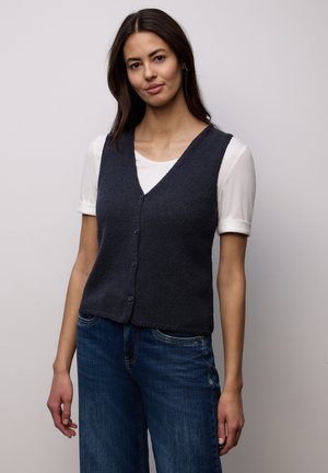 IN UNIFARBE - Vest - blau