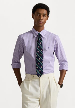 CUSTOM FIT STRIPED STRETCH POPLIN SHIRT - Krekls - light lilac/white