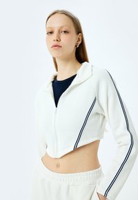 Koton CROP  - Sudadera con cremallera - beige