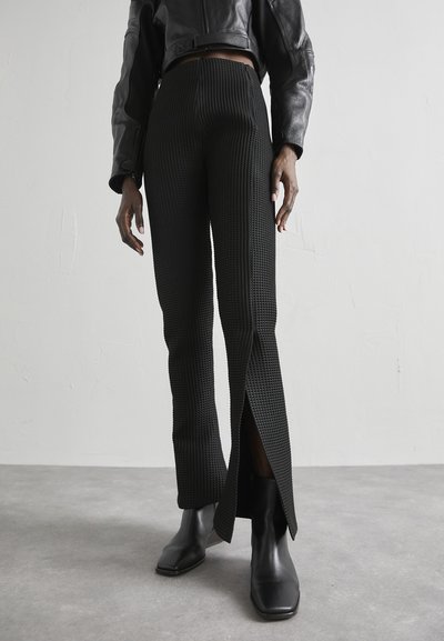 A.W.A.K.E. MODE FITTED WAFFLE PANTS - Παντελόνι - black