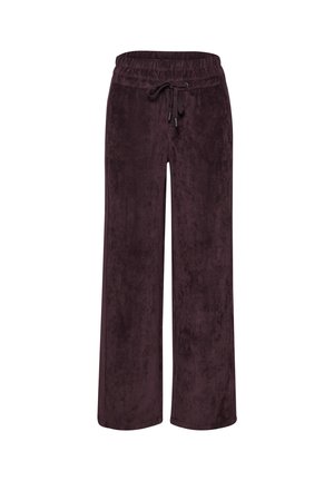 Street One, MID WAIST STRAIGHT LEG CORDHOSE IN UNIFARBE - Pantalon classique - vintage ruby