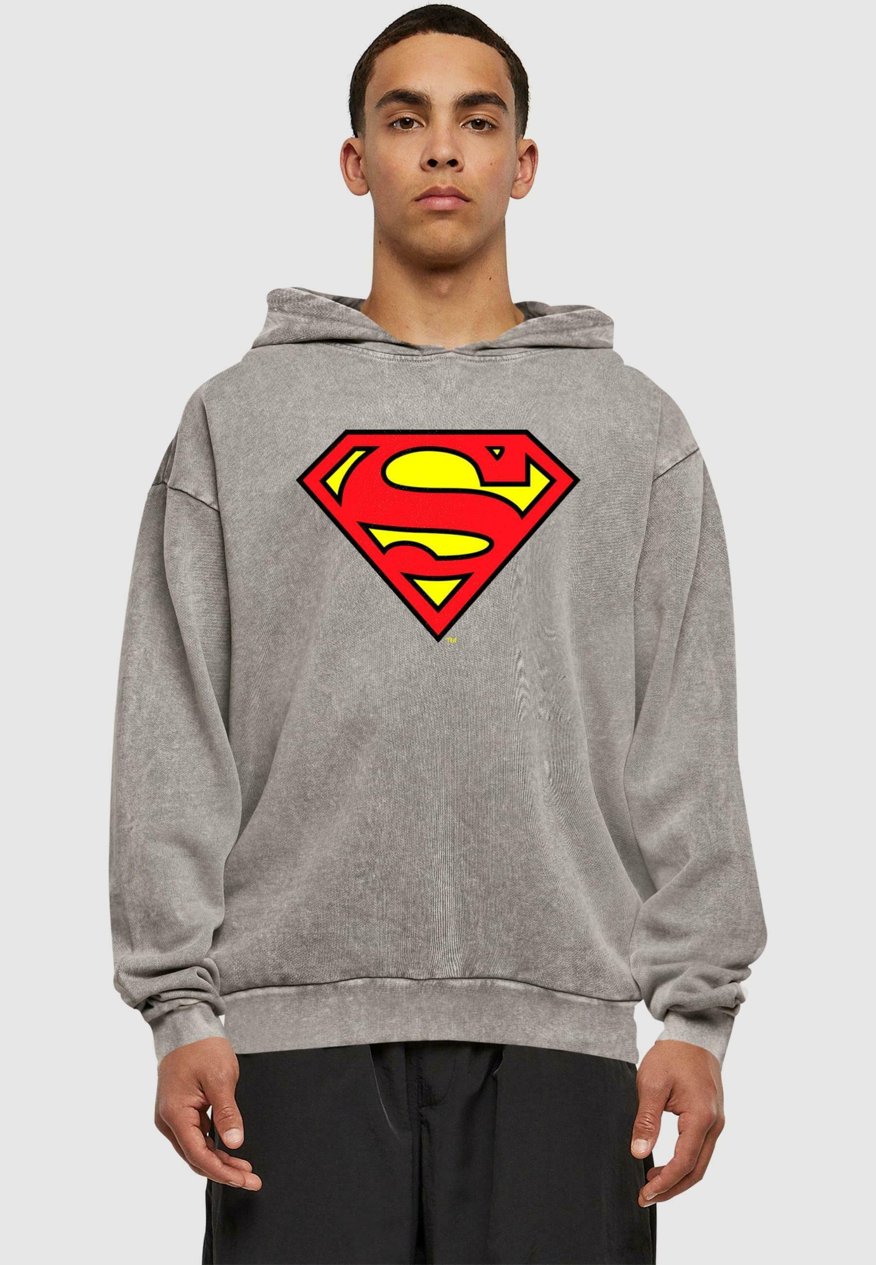 Costume Soulja Boy Superman Hoodie Kids ABSOLUTE CULT DC ORIGINALS SUPERMAN  SHIELD ACID WASHED Hoodie