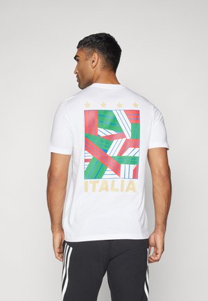 adidas Performance ITALY FAN GRAPHIC - Triko s potiskem - white