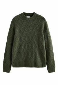 TEXTURED CREW REGULAR FIT - Pulover - green