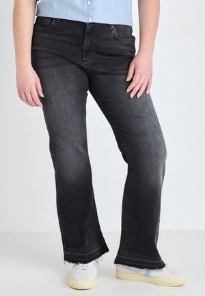ONLY Carmakoma CARWILLY - Trapezaste traperice - black denim