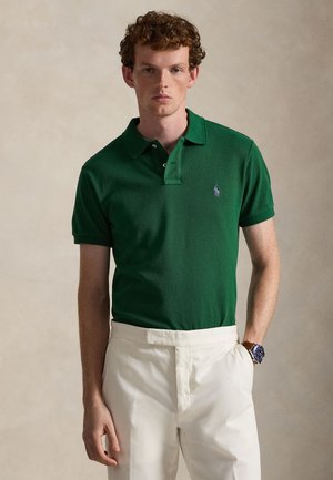 SLIM FIT MESH POLO SHIRT - Πόλο - new forest
