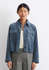 Marc O'Polo JACKET SHIRT DETAILS SLIGHTLY CROPPED - Giacca leggera - hazy blue