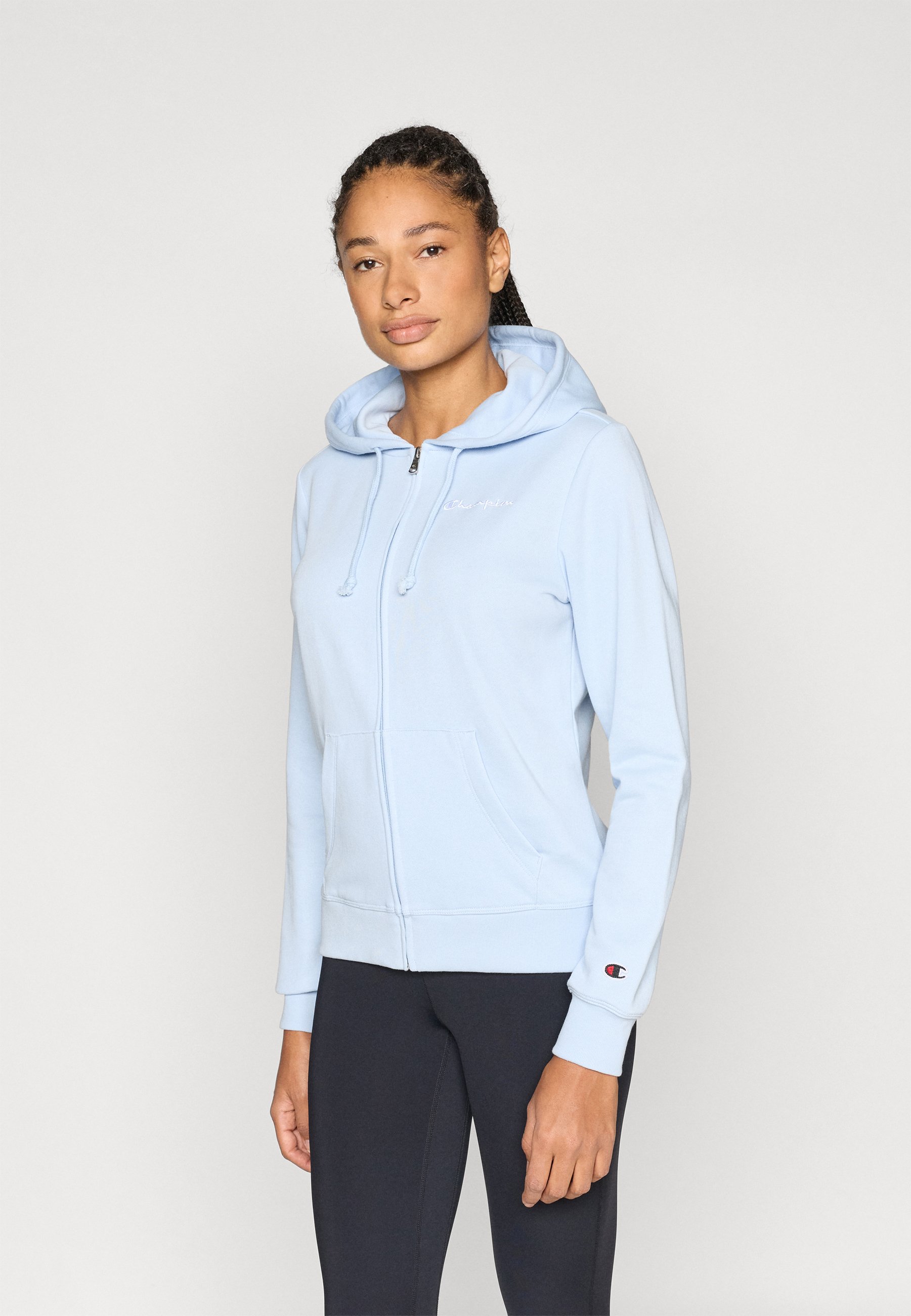 パーカー Contrast Zip Up Hooded Sweatshirt Champion ICONS CONTRAST FULL ZIP HOODIE - Zip-up sweatshirt - blue