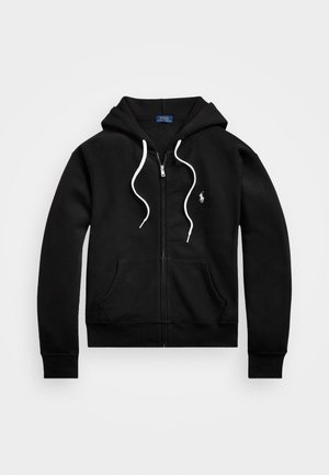 Sweater met rits - black