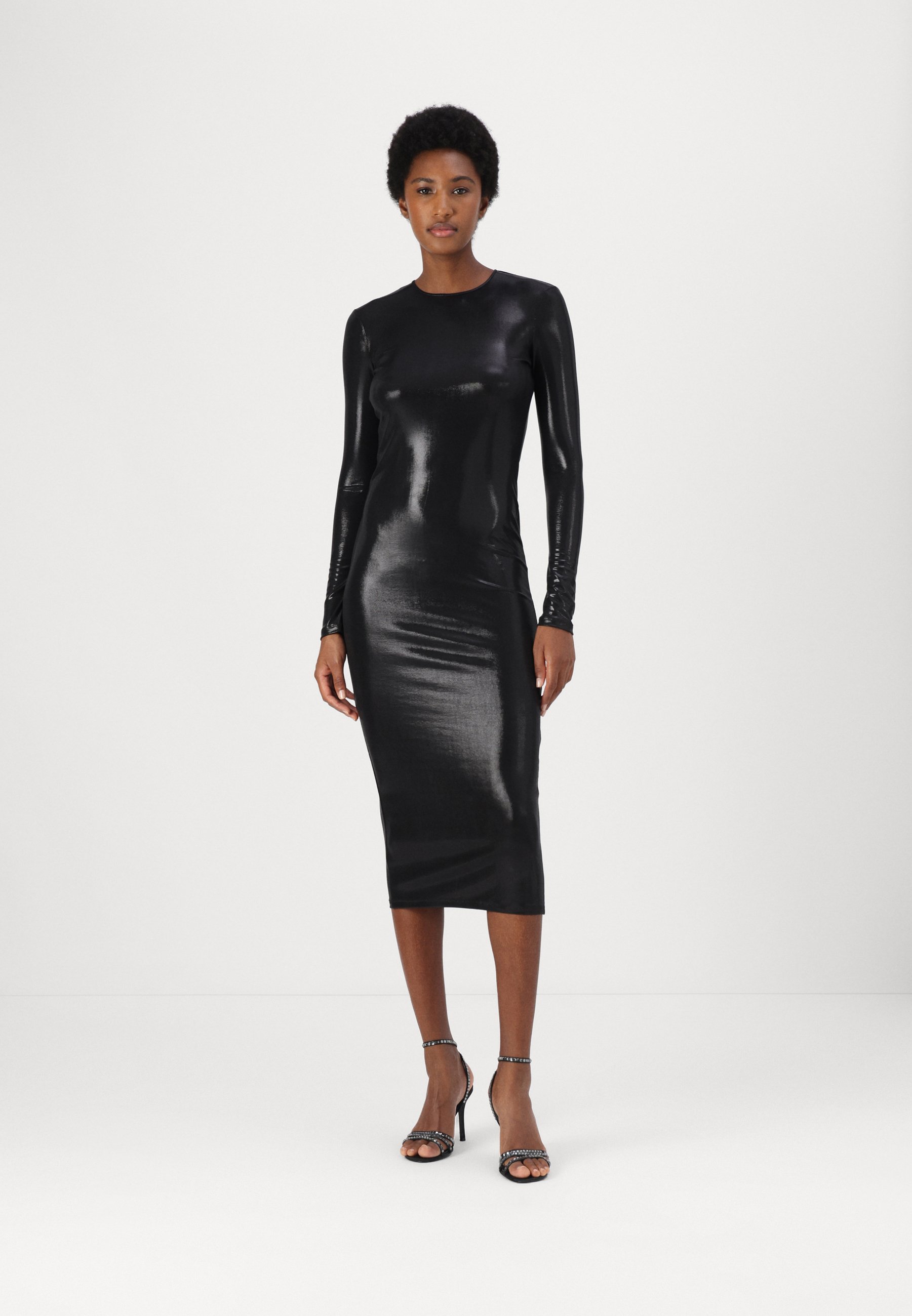 Patrizia Pepe DRESS - Cocktail dress / Party dress - metal black/black -  Zalando.co.uk