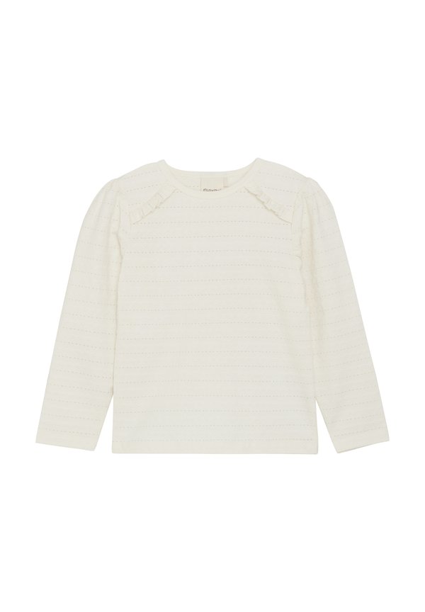 MIT-SHIRT LS JAQUARD - Long sleeved top - eggnog