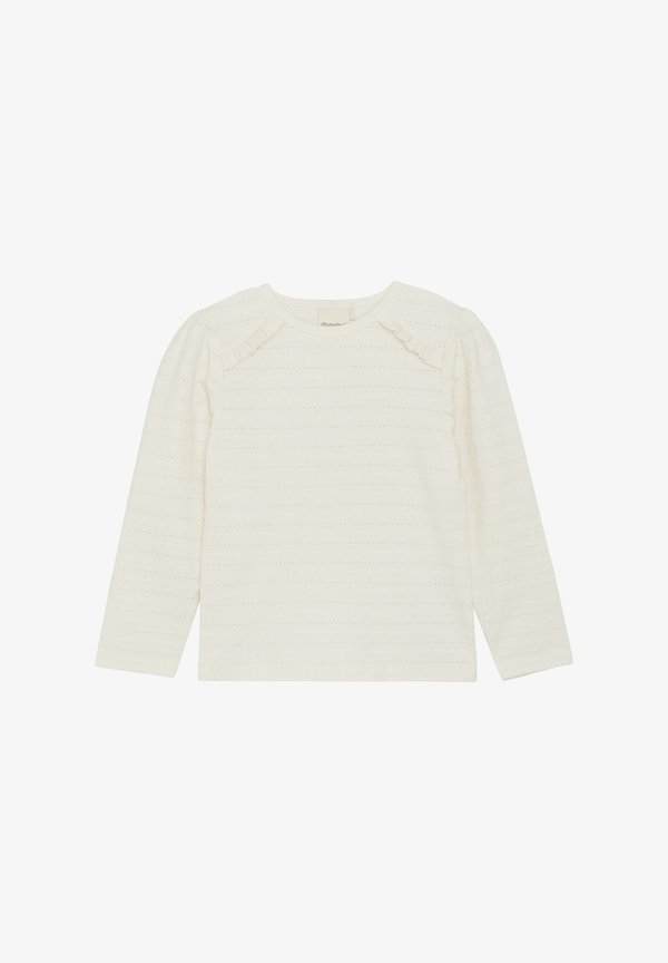 MIT-SHIRT LS JAQUARD - Long sleeved top - eggnog
