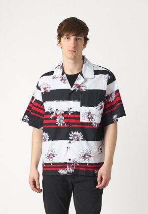 EGEENO - Shirt - white/black/red