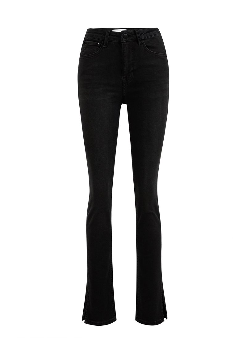 WE Fashion Bootcut jeans donkergrijs