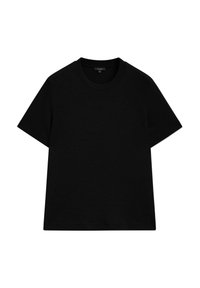 SHORT SLEEVE INTERLOCK WITH CREW NECK - T-Shirt basic - black