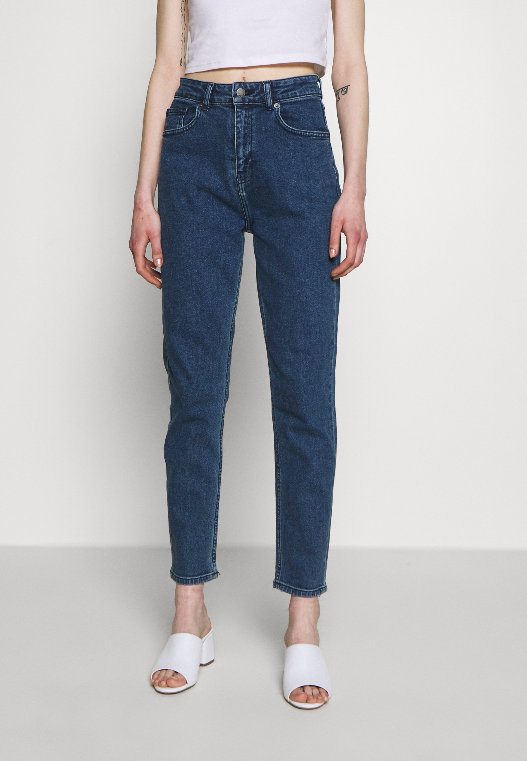 Moss Copenhagen CRYSTAL MOM - Jeans baggy - black washed/nero denim -  Zalando