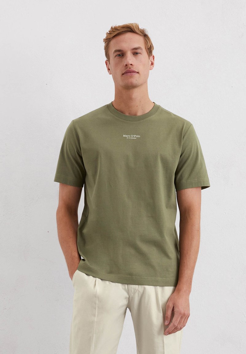 Marc O'Polo - SHORT SLEEVE LOGO - Basic T-shirt - oak ash, Enlarge