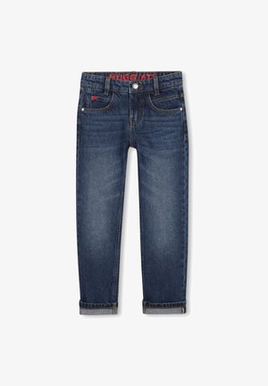 HUGO Kids, PANTALON EN DENIM - Jean droit - dble stone brossage