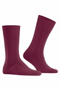 FALKE Lhasa Rib - Sokken - red plum