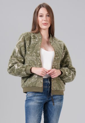 Bomber Jacket - khaki check