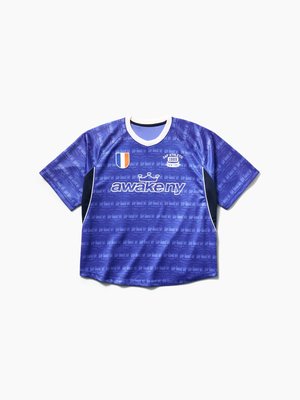 GAP, GAP AWAKE NY OVERSIZED LOGO JERSEY - T-shirt imprimé - navy uniform