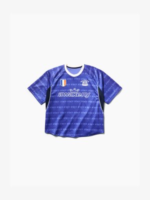 GAP, GAP AWAKE NY OVERSIZED LOGO JERSEY - T-shirts print - navy uniform