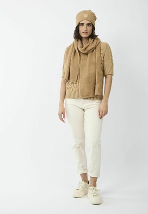 Beanie - beige-meliert