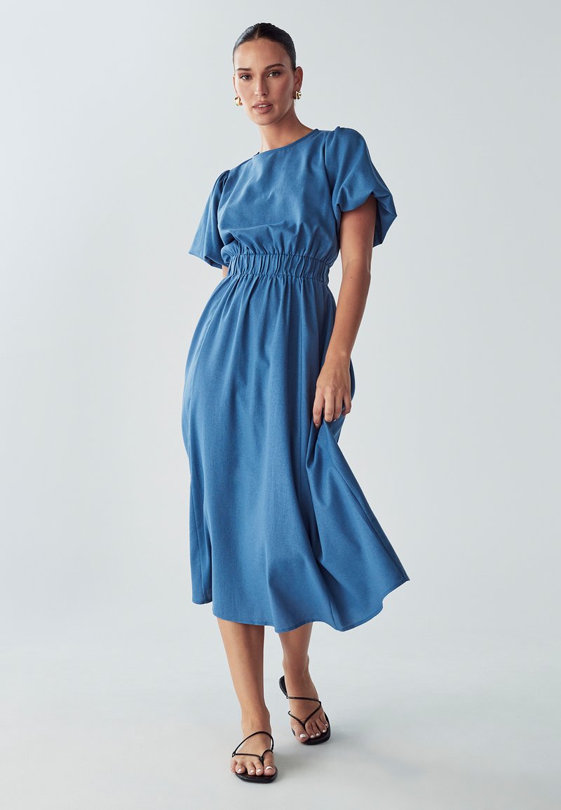 WILLA PEN - Haljina od trapera - petrol blue