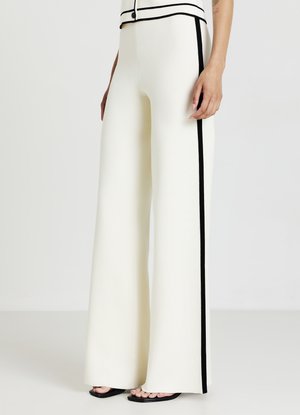 Calliope PALAZZO CON PROFILI - Pantaloni - bianco