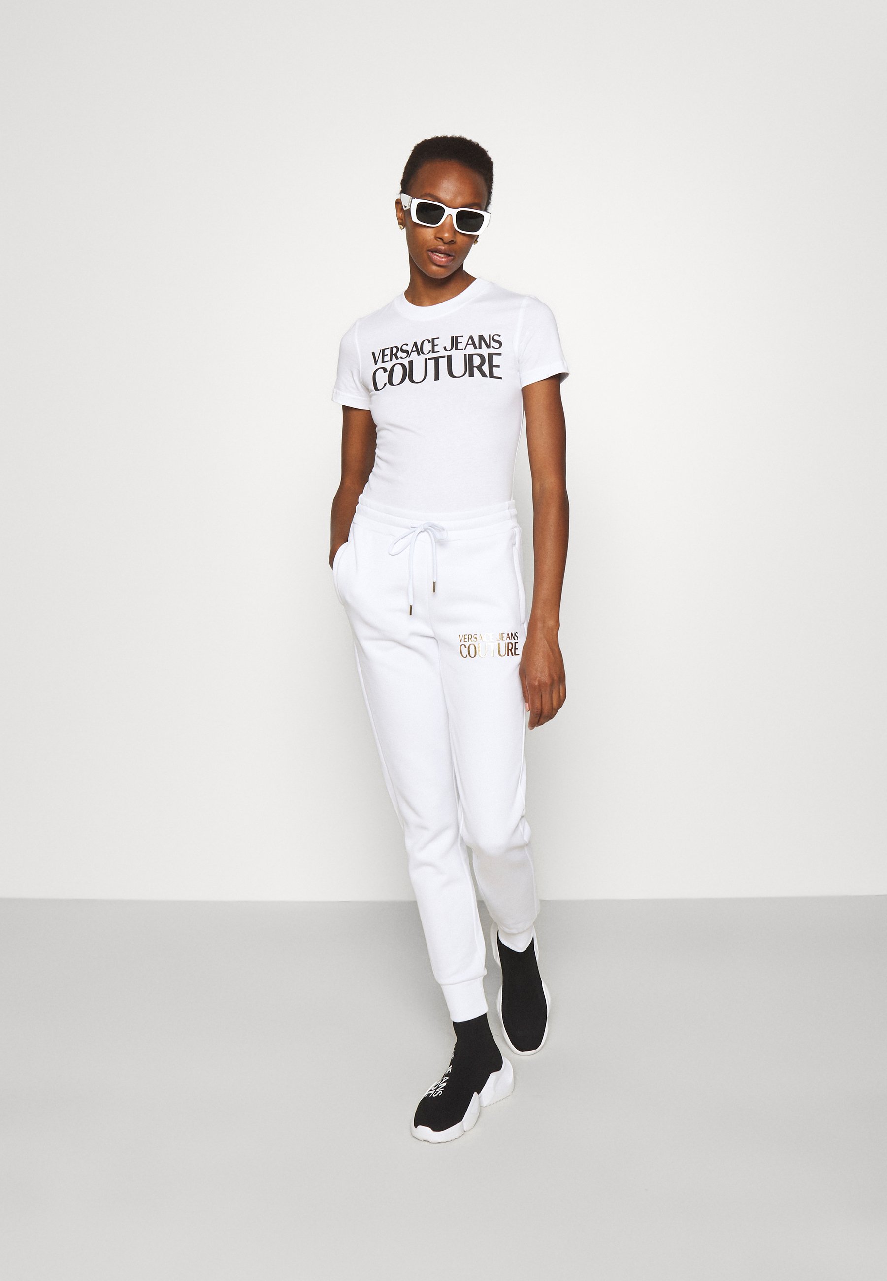 Versace Jeans Couture PANTS - Pantaloni sportivi - white/bianco - Zalando.it