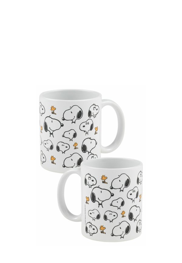 THE PEANUTS SNOOPY ALLOVER KAFFEETASSE - Trinkflasche - weiß