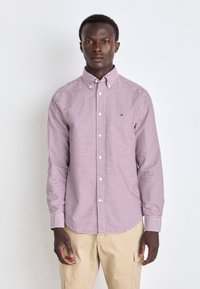 Tommy Hilfiger SOFT FLEX GINGHAM - Košeľa - dark magma/optic white