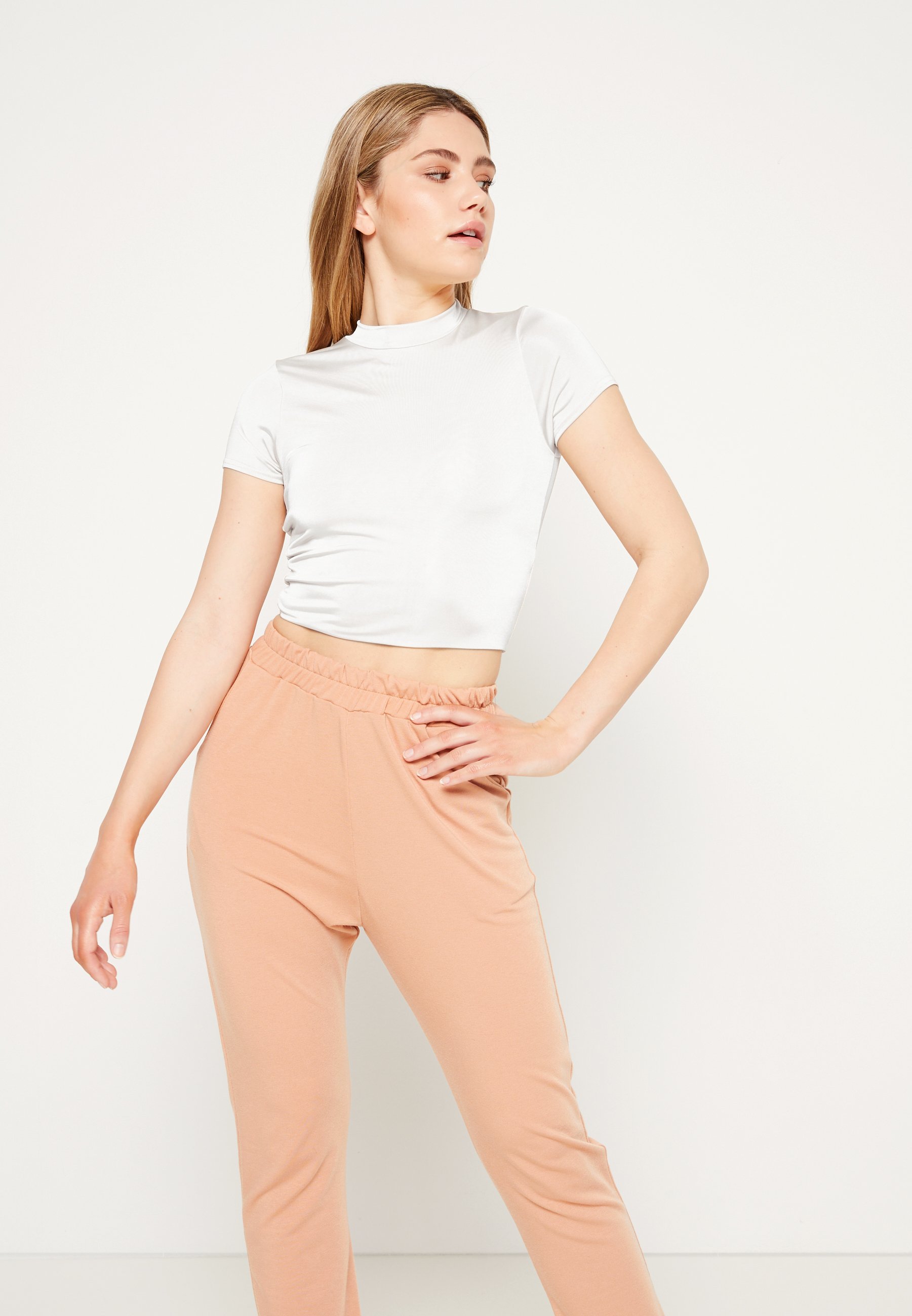 Damen SLINKY CREW NECK CAP SLEEVE CROP - T-Shirt basic Damen SLINKY CREW NECK CAP SLEEVE CROP - T-Shirt basic