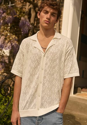 Next CUBAN COLLAR - REGULAR FIT - Košile - ecru white