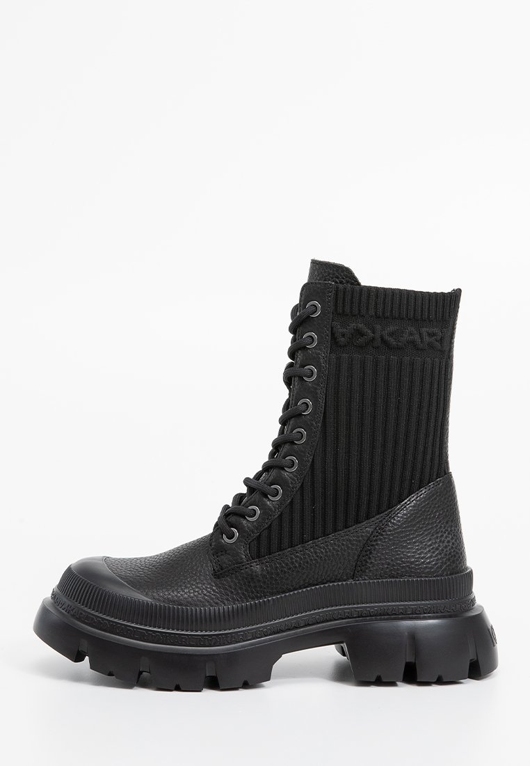 Karl Lagerfeld Veterboots zwart Karl Lagerfeld Veterboots zwart