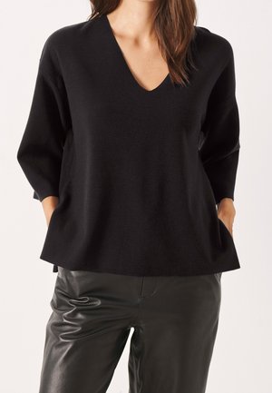 Strickpullover - black