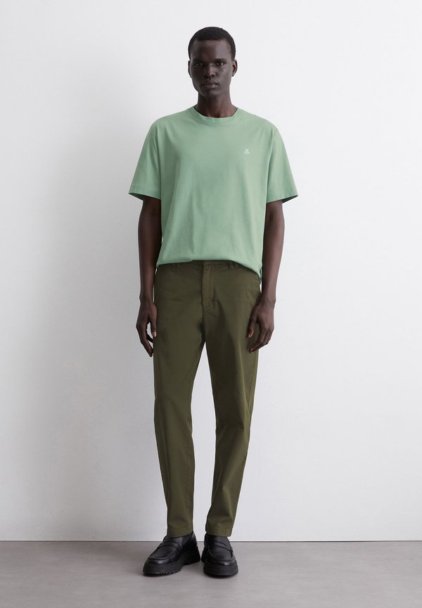 SHORT SLEEVE LOGO PRINT CREWNECK - Basic T-shirt - luscious moss4