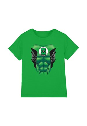 Cotton Soul, GREEN LANTERN CHEST COSTUME UNISEX - Print T-shirt - dark green